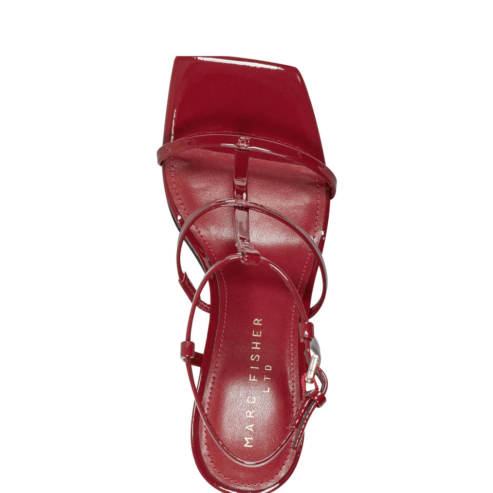 Marc Fisher LTD Dennie Heel In Dark Red Patent