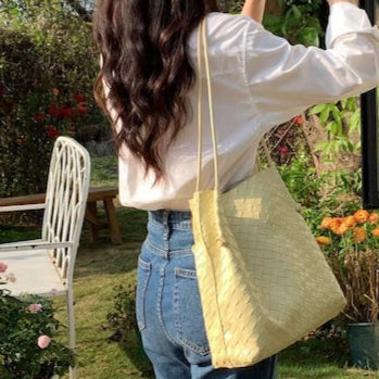 Cara Woven Shoulder Bag