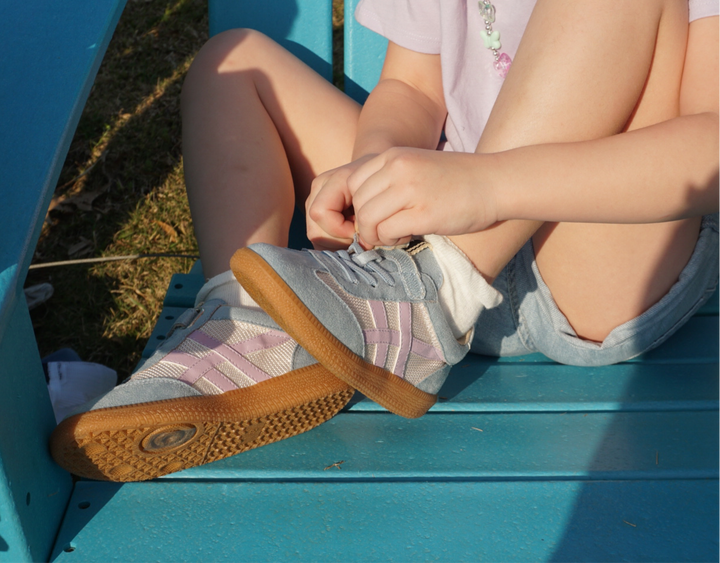 Toddler Sasha Mini Sneaker, Light Blue