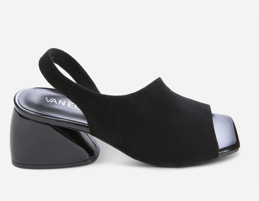Vaneli Molke Heel in Black Suede