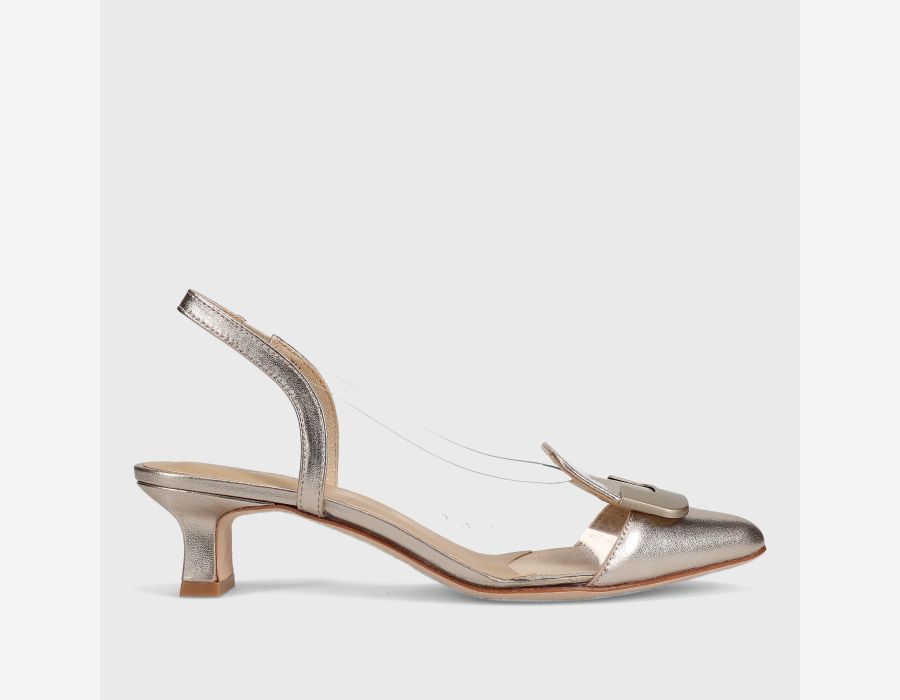 Vaneli Tamira Heels In Shell Mercury