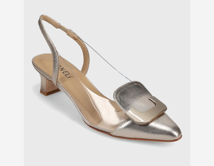 Vaneli Tamira Heels In Shell Mercury