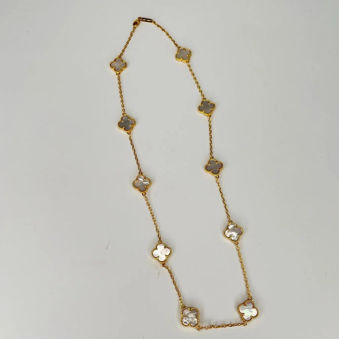 Sahira Maeve Mop Clover Necklace - 10