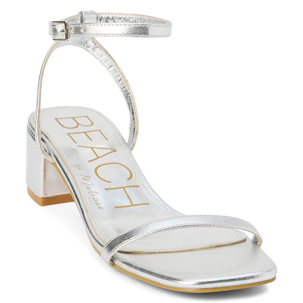 Beach by Matisse Belle Silver Heel (FINAL SALE)