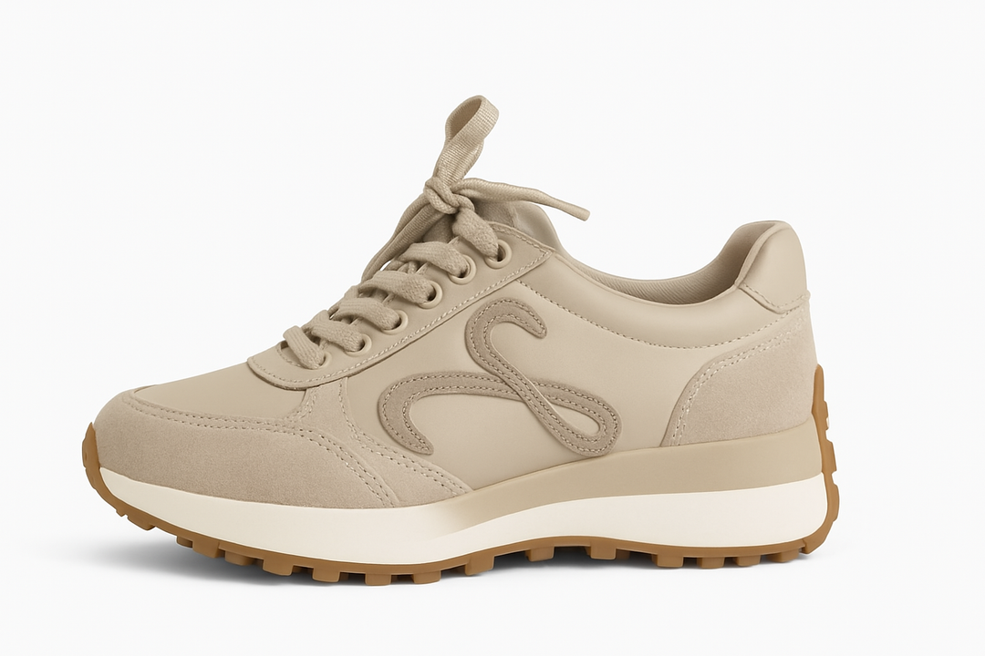 Vaneli Quara Sneaker in Beige Nappa