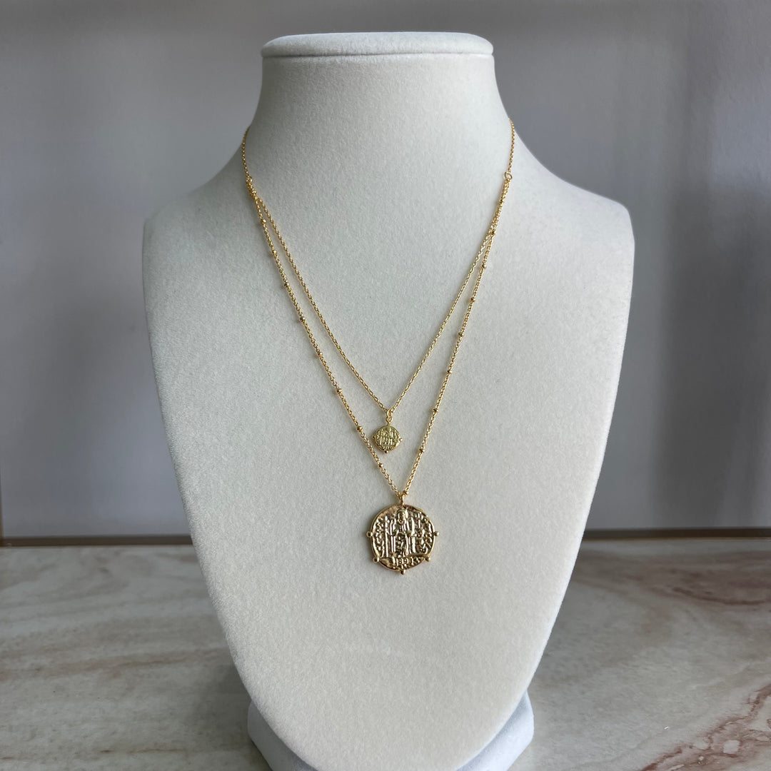 Double Coin Necklace