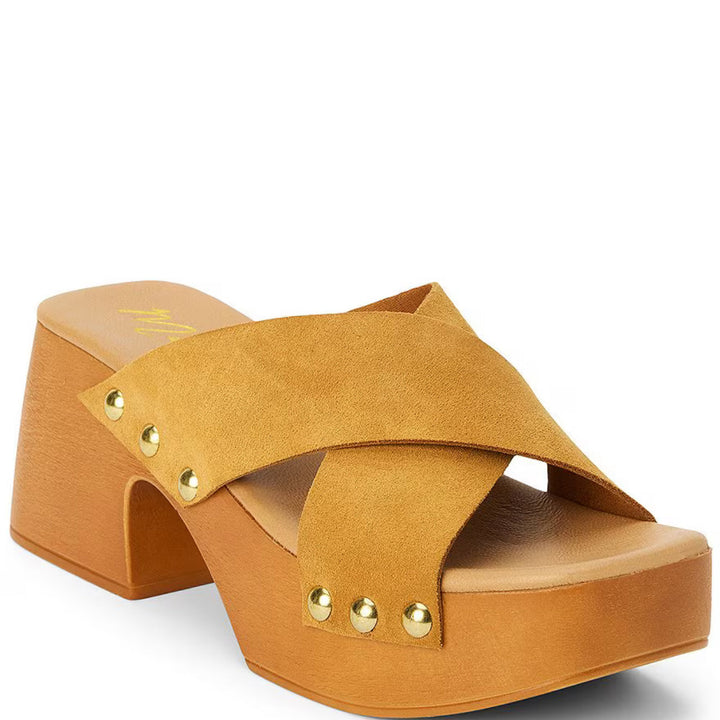 Matisse Venice Tan Suede Platform Sandals