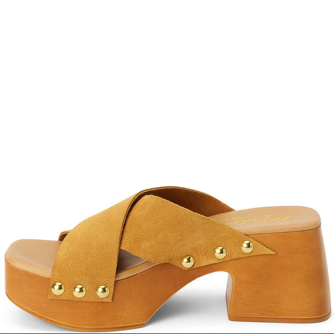 Matisse Venice Tan Suede Platform Sandals