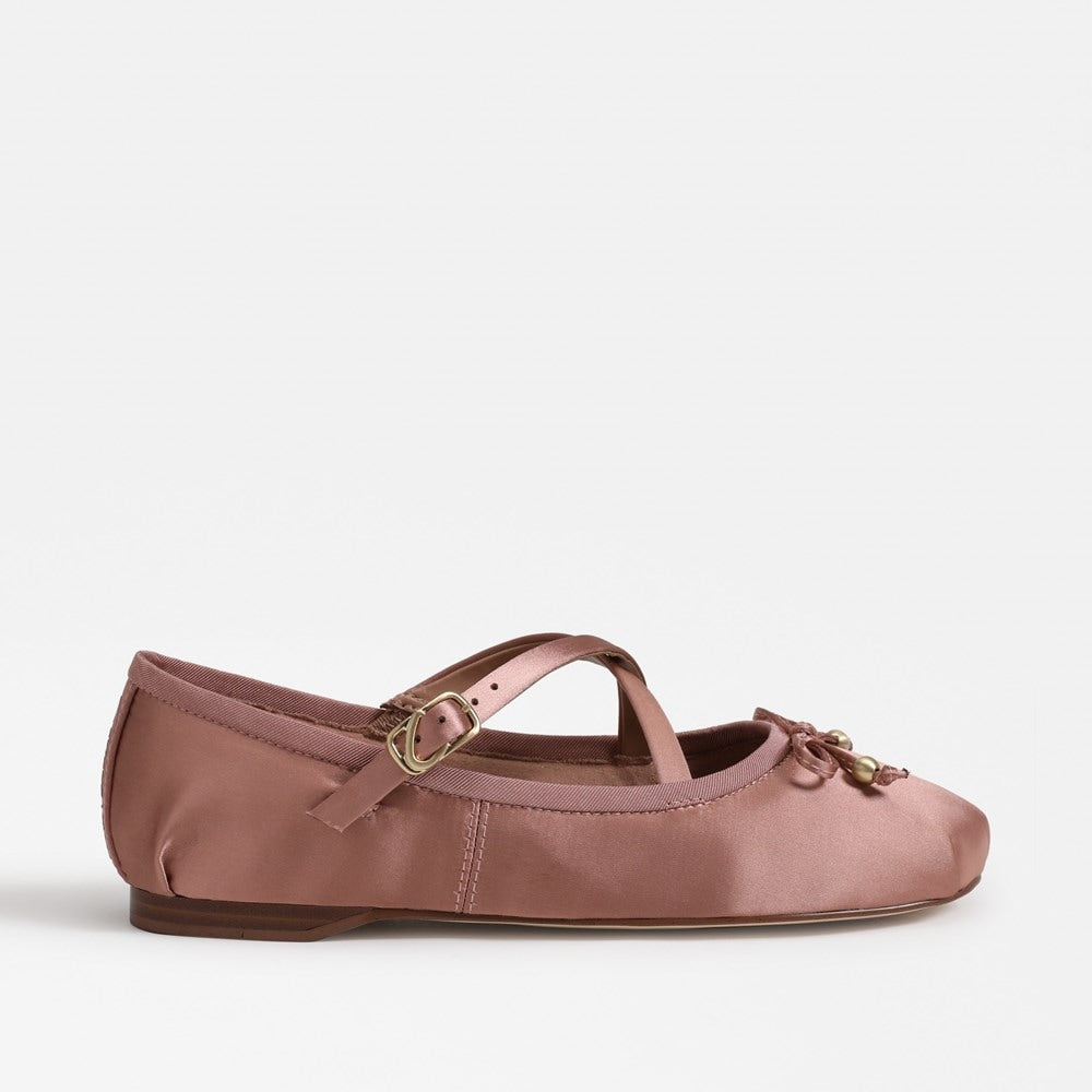 Circus Zuri Satin Ballet Flat, French Macaroon