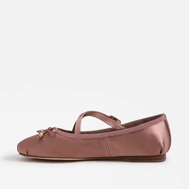 Circus Zuri Satin Ballet Flat, French Macaroon