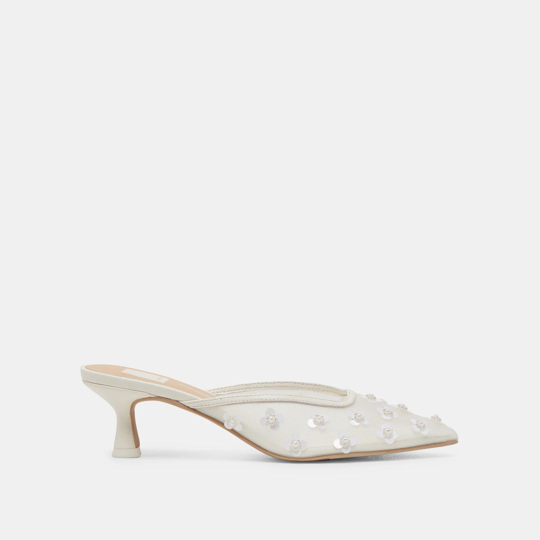 Dolce Vita Clara Pearl Heels Daisy Mesh