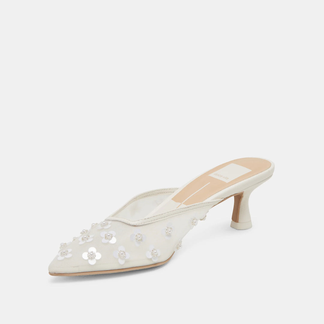 Dolce Vita Clara Pearl Heels Daisy Mesh