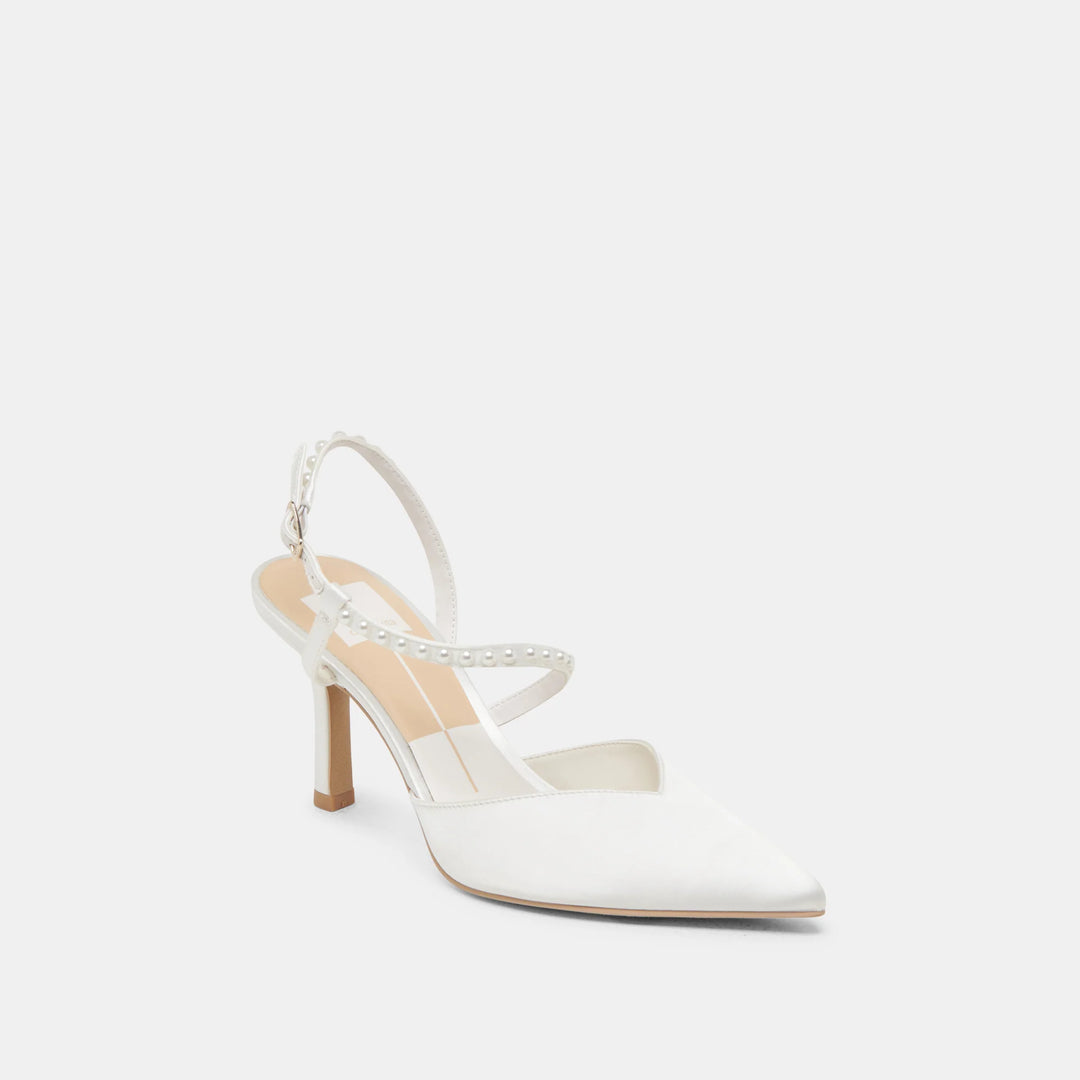 Dolce Vita Kamra Pearl Satin Heels