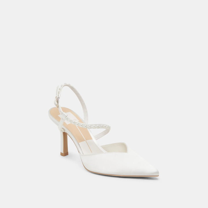 Dolce Vita Kamra Pearl Satin Heels