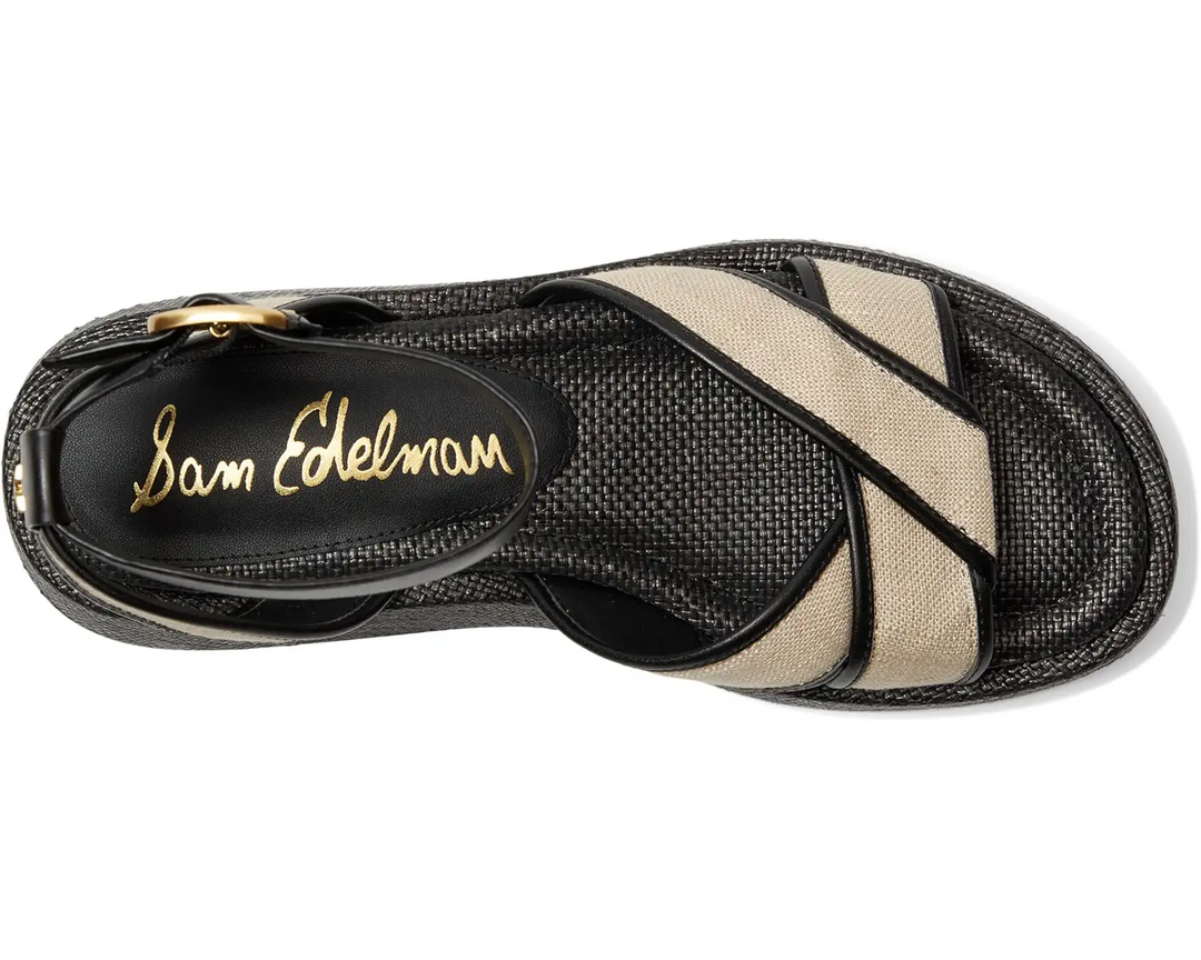 Sam Edelman Nylie Sandal, Natural/Black (FINAL SALE)