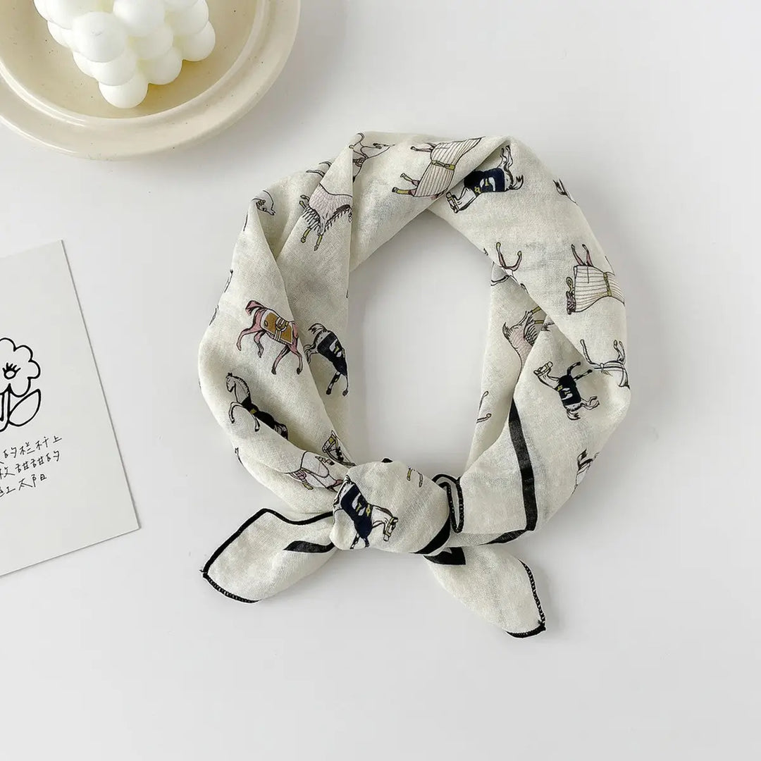 Equestrian Print Scarf