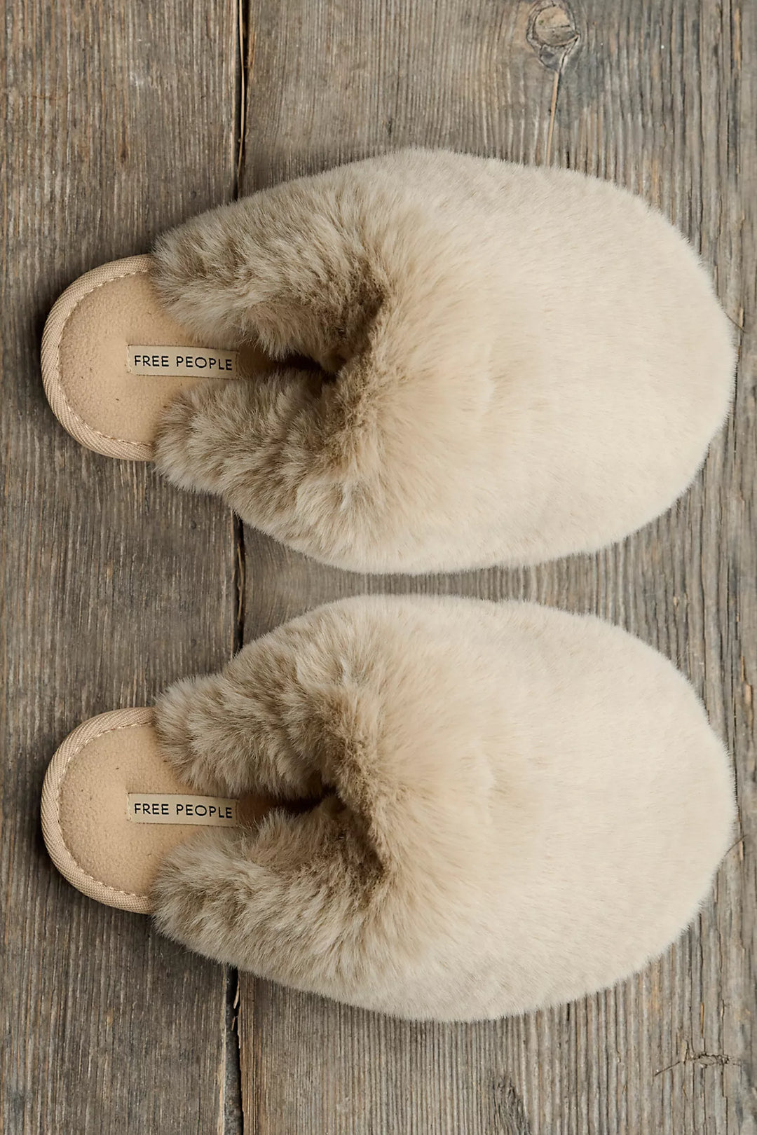 Free People Snowball Slippers in Taupe