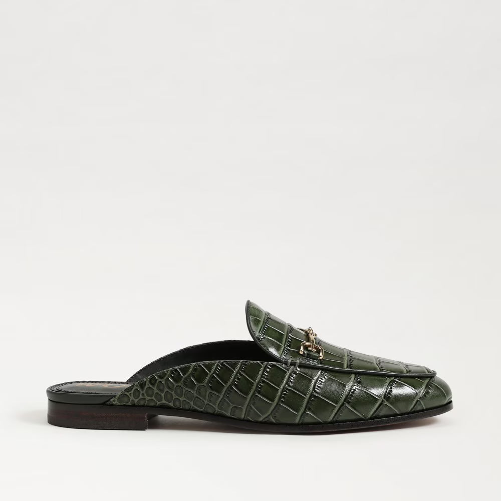 Sam Edelman Linnie Bit Mule In Olive Croc