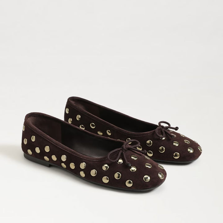 Sam Edelman Ali Stud in Cafe Noir Suede