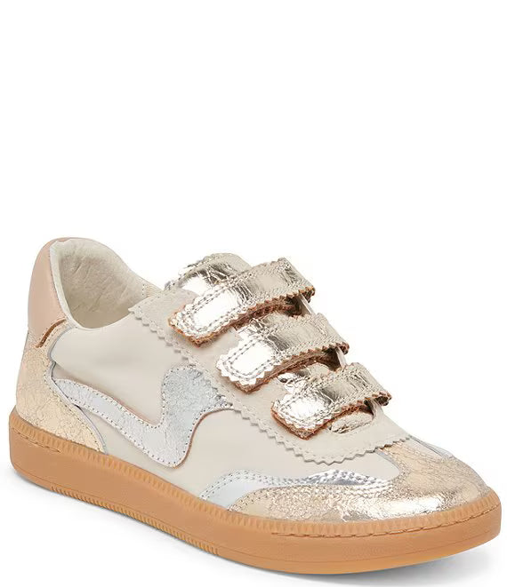 Dolce Vita Notice Velcro Silver/Gold Distressed Leather