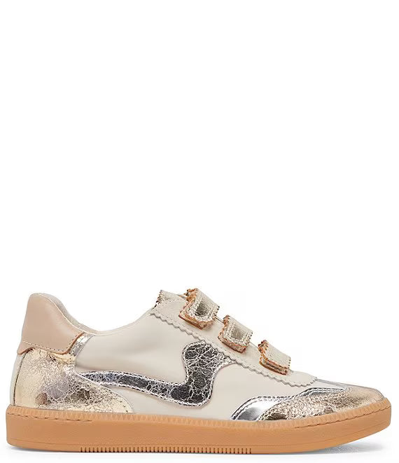 Dolce Vita Notice Velcro Silver/Gold Distressed Leather