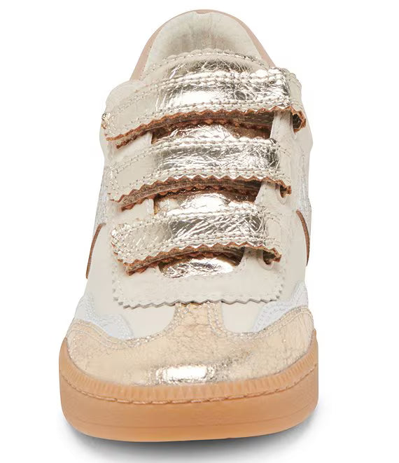 Dolce Vita Notice Velcro Silver/Gold Distressed Leather