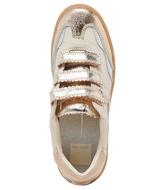 Dolce Vita Notice Velcro Silver/Gold Distressed Leather