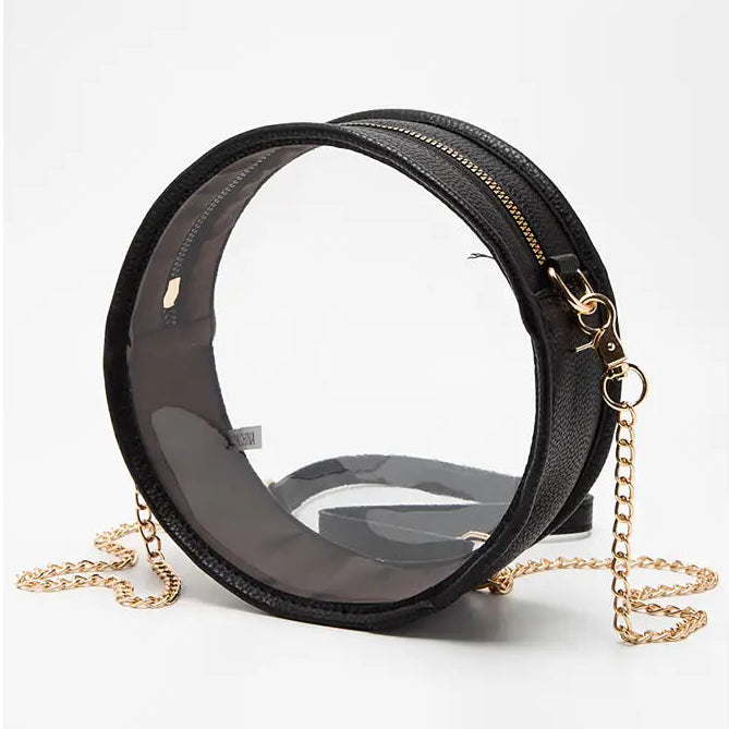 Clear Stadium Round Crossbody Handbag