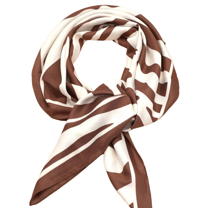Large Vintage Zebra Print Scarf