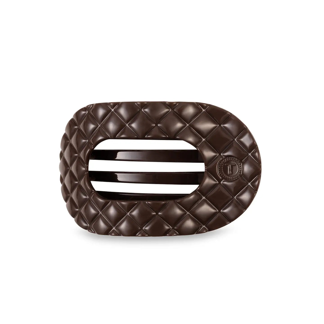 Teleties Quilted Flat Round Clip, MEDIUM