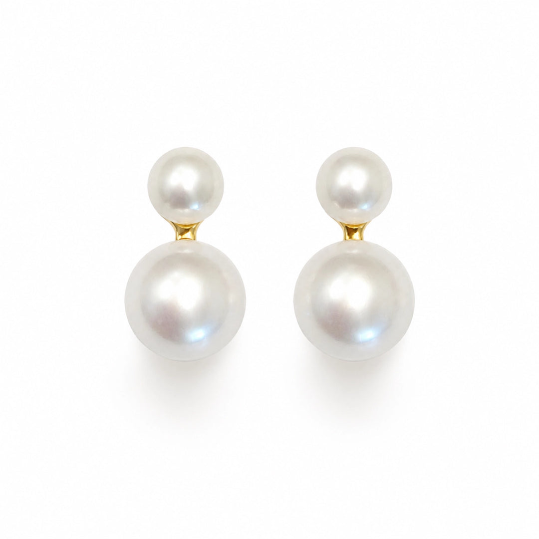 Double Pearl Earrings