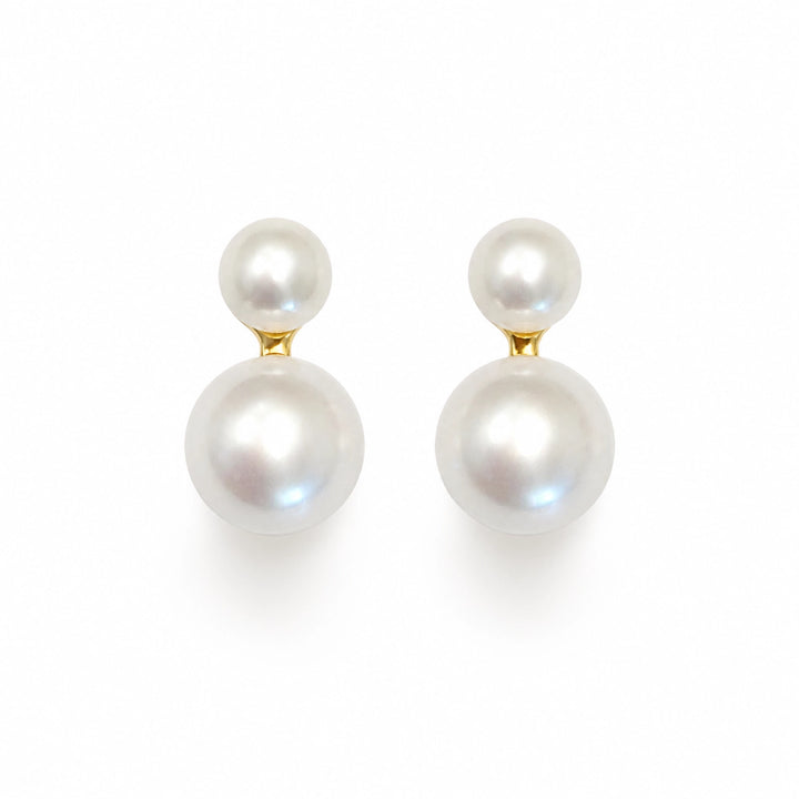 Double Pearl Earrings