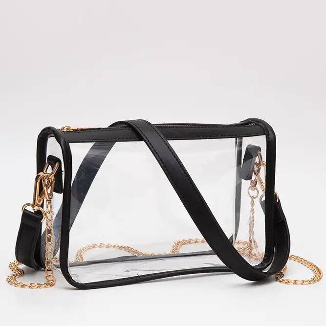 Clear Rectangle Stadium Crossbody Bag