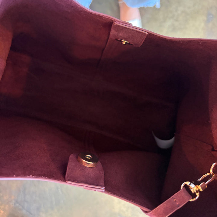 SHUSHOP Ritz Burgandy Handbag