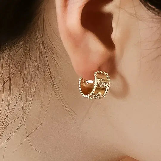 Ismaël Floral Hoop Earring