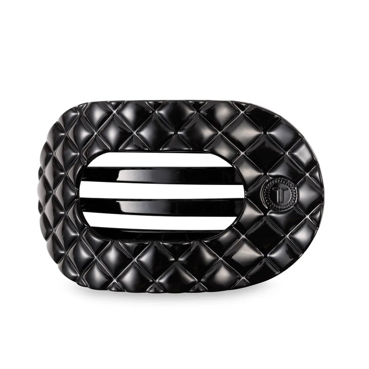 Teleties Quilted Flat Round Clip, LARGE