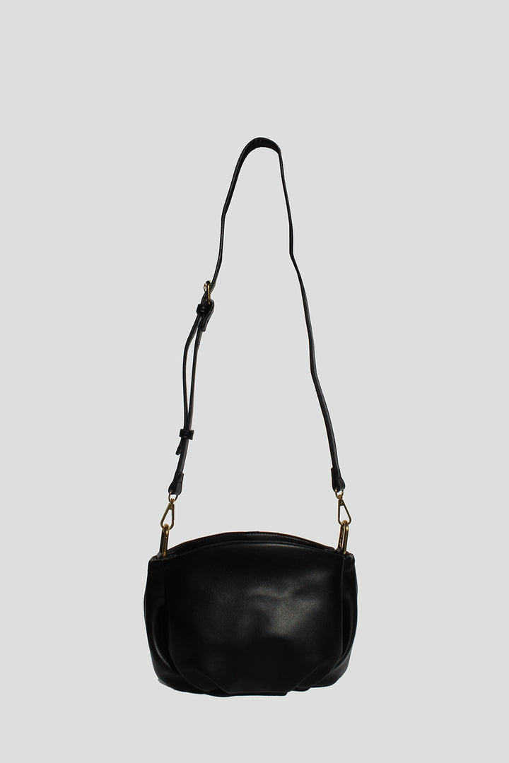 Anastasia Ruched Mini Bag in Black