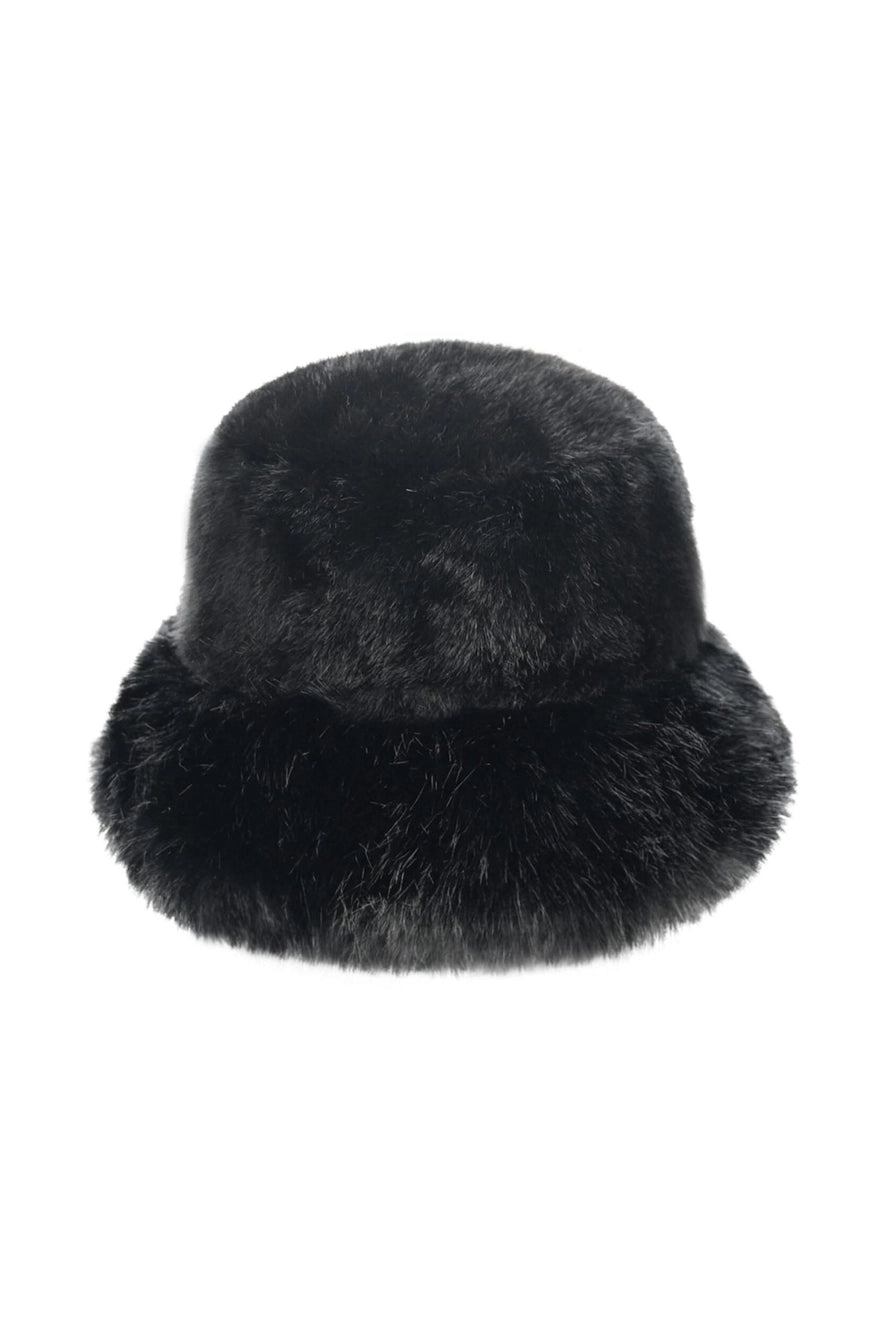 Sienna Plush Faux Fur Bucket Hat