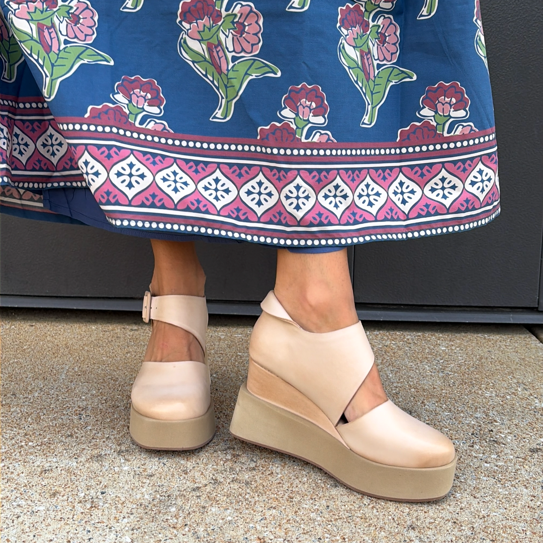Antelope Teagan Wedge in Makeup Leather