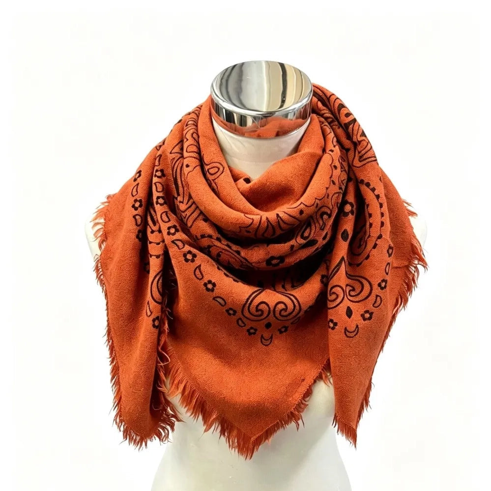 Anna Large Paisley Scarf