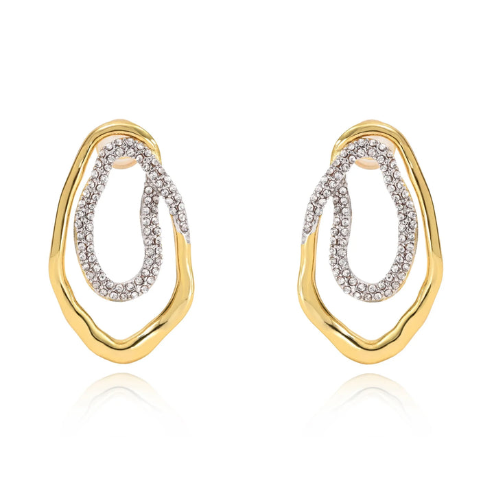 Sahira Harper Two Tone Pave Earring