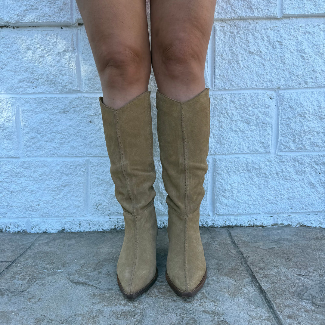 Free People Sway Low Faded Tobacco Suede