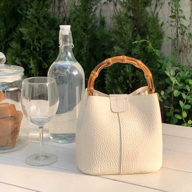 Claire Bamboo Top Handle Crossbody