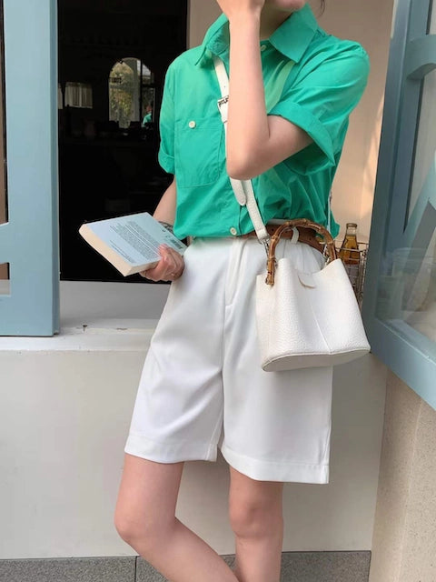 Claire Bamboo Top Handle Crossbody