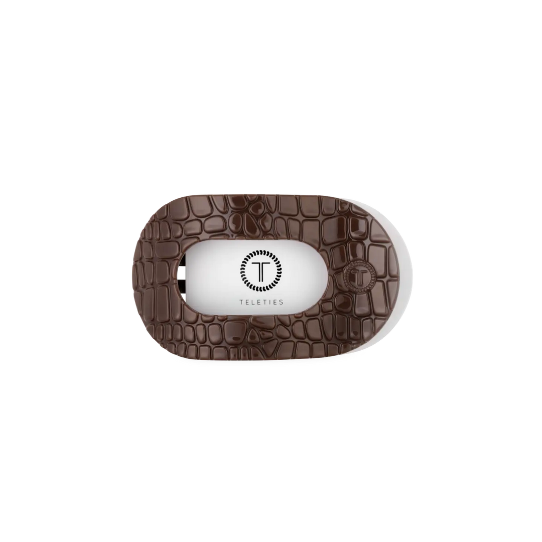 Teleties Crocodile Flat Round Clip, Small