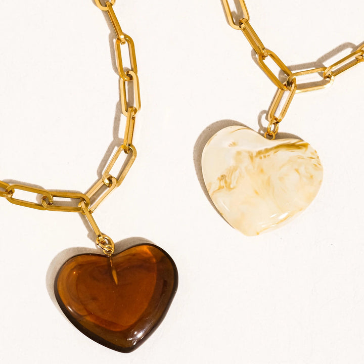 Rouelle Heart Chain Necklace