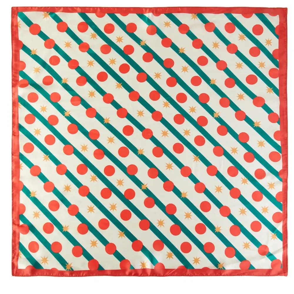 Festive Holiday Print Scarf