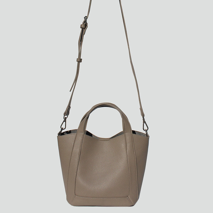 Scarlett Top Handle Tote in Taupe