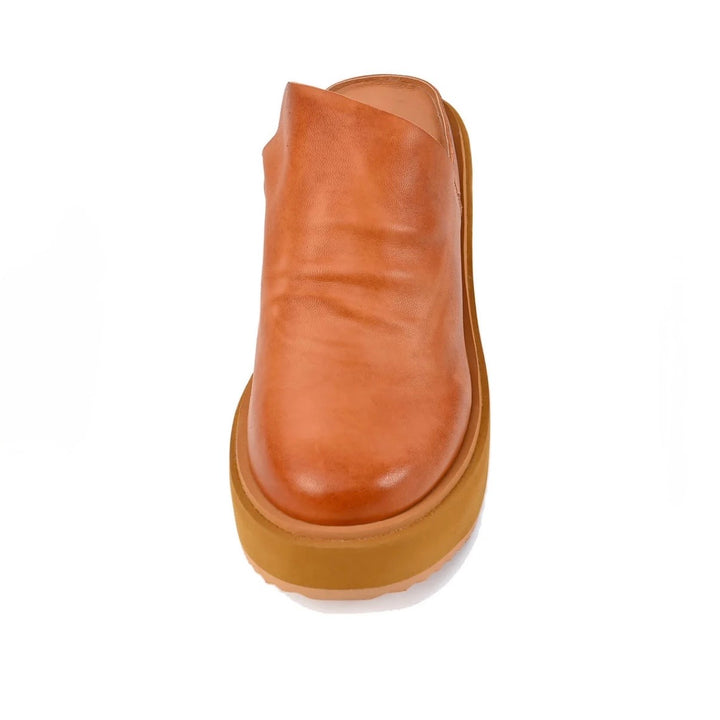Antelope Piper Platform Mule in Taupe Leather