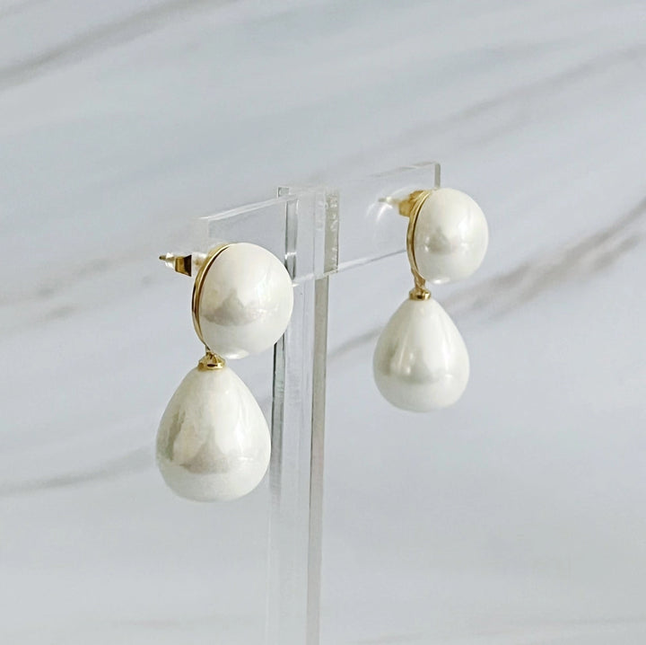 Teardrop Pearl Earrings